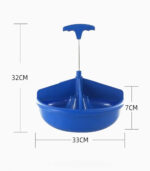 Comedero plato azul 1