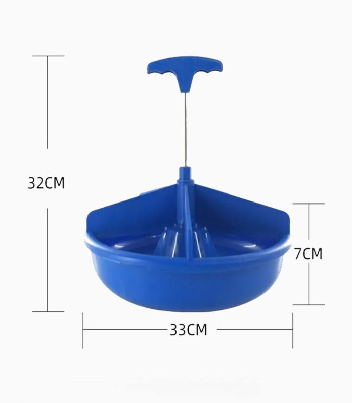 Comedero plato azul 1